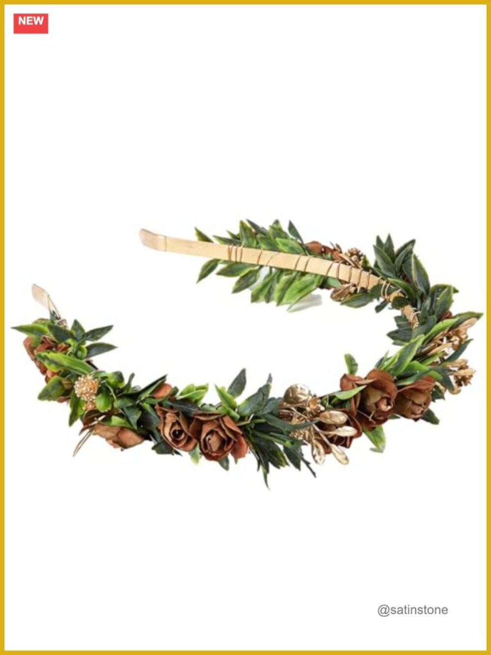Handmade Fairy Flower Crown Headband for Women - Wedding Party Hair Accessory